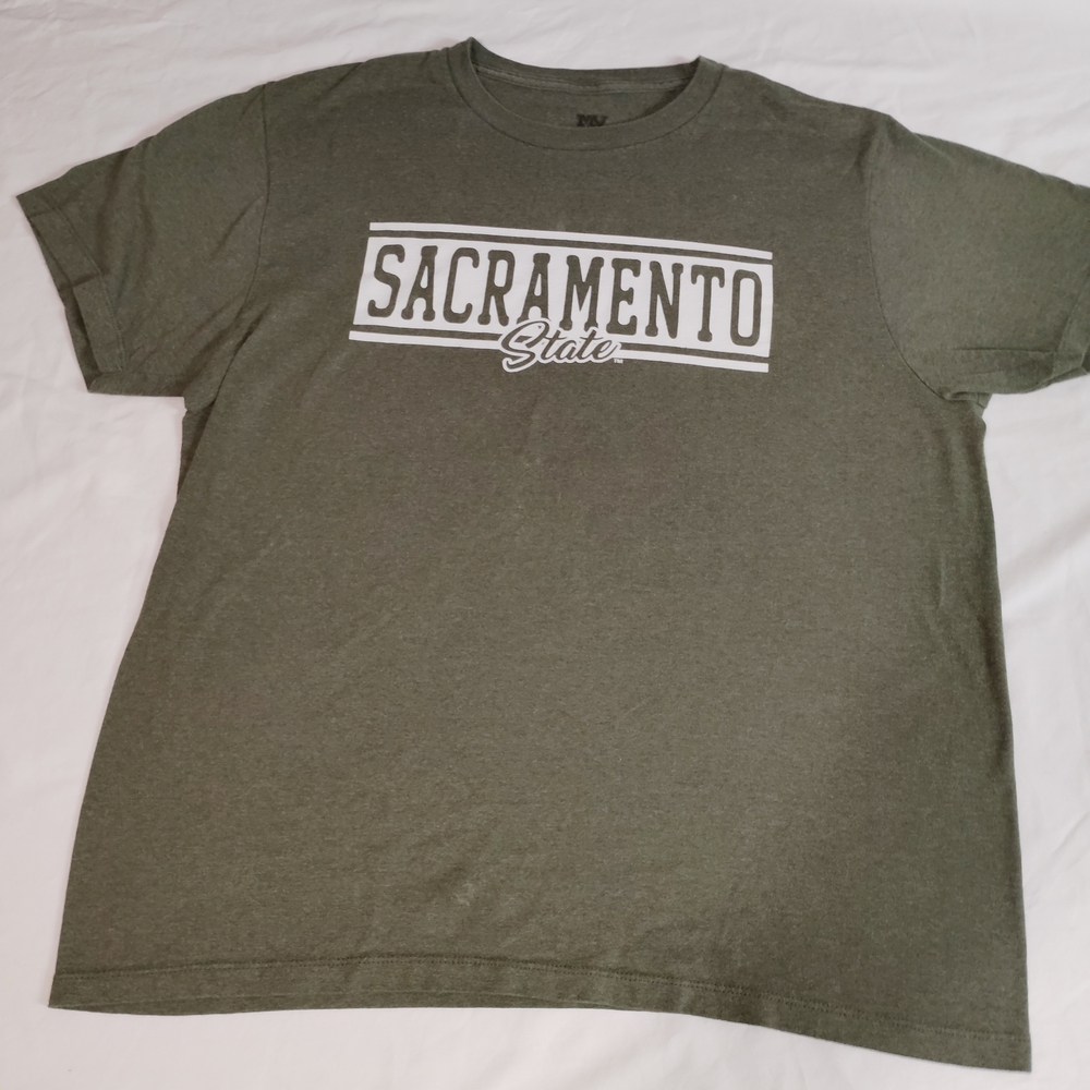 MV Sport Olive Green Sacramento State Graphic Tee
